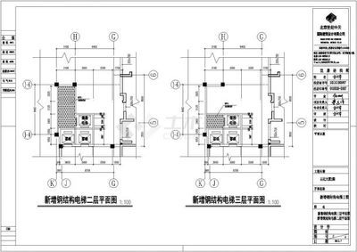 钢结构电梯井道施工图