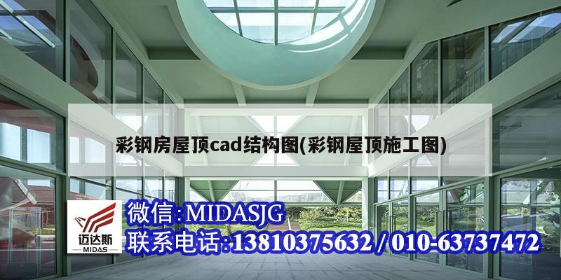 彩钢房屋顶cad结构图(彩钢屋顶施工图)